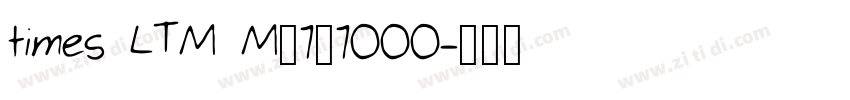times LTM M_1_1000字体转换